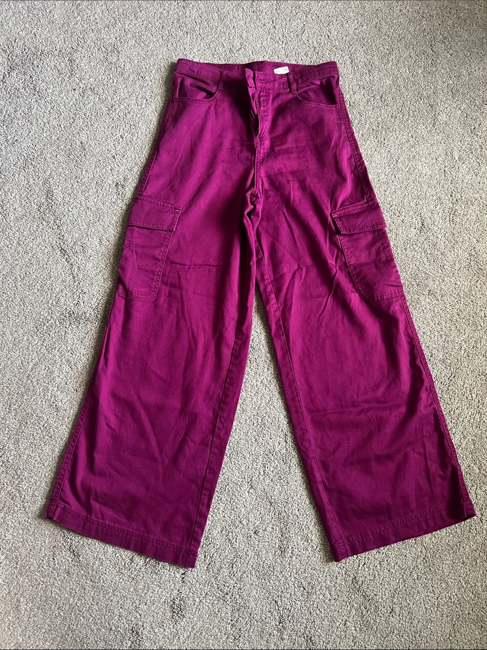 Epic Threads Magenta Wide Leg Cargo Pants Tagged 16 Fits 0 2 Petite